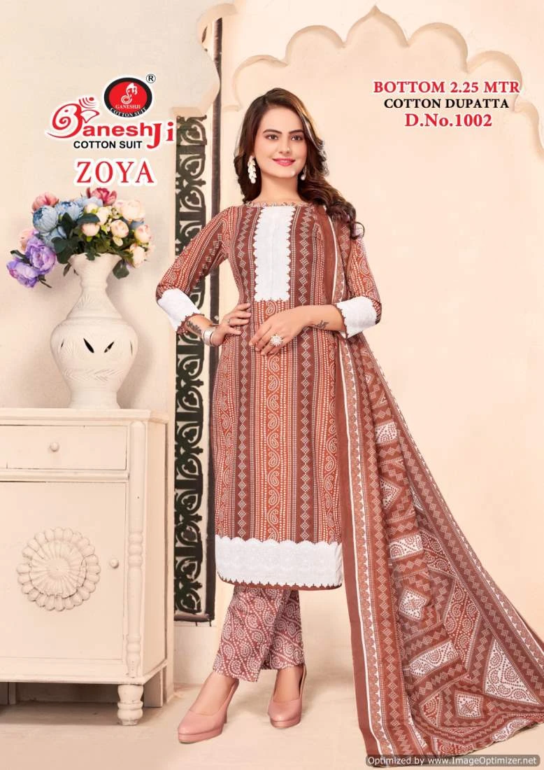 Ganeshji Zoya Vol-1 - Dress Material